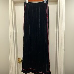 Dolce & Gabbana Black Track Pants with Pink Stripes